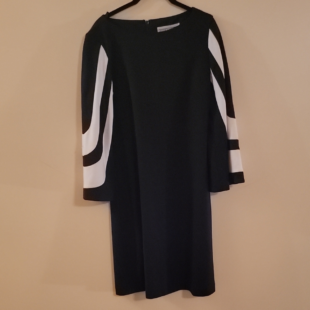 Elegant Black and White Dress